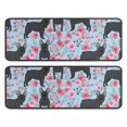 thumbnail image 1 of Kitchen Rugs Sets Of 2,French Bulldog and Flower Anti Fatigue Kitchen Mat Rugs Non Slip Washable,Decorative Kitchen Floor Mats for Kitchen,Sink,Laundry,17"x47"+17"x47", 1 of 5