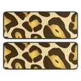 thumbnail image 1 of Kitchen Rugs Sets Of 2,Gold and Brown Of Leopard Print Anti Fatigue Kitchen Mat Rugs Non Slip Washable,Decorative Kitchen Floor Mats for Kitchen,Sink,Laundry,17"x47"+17"x47", 1 of 5