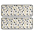 thumbnail image 1 of Kitchen Rugs Sets Of 2,Gold Christmas Tree Pattern Anti Fatigue Kitchen Mat Rugs Non Slip Washable,Decorative Kitchen Floor Mats for Kitchen,Sink,Laundry,17"x47"+17"x47", 1 of 5