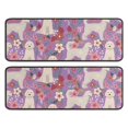 thumbnail image 1 of Kitchen Rugs Sets Of 2,Goldendoodle Dog and Flower Floral Anti Fatigue Kitchen Mat Rugs Non Slip Washable,Decorative Kitchen Floor Mats for Kitchen,Sink,Laundry,17"x47"+17"x47", 1 of 5