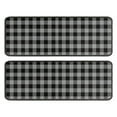 thumbnail image 1 of Kitchen Rugs Sets Of 2,Gray Black Checkerboard Checkered Pattern Anti Fatigue Kitchen Mat Rugs Non Slip Washable,Decorative Kitchen Floor Mats for Kitchen,Sink,Laundry,17"x47"+17"x47", 1 of 5