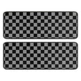 thumbnail image 1 of Kitchen Rugs Sets Of 2,Gray and Black Checkered Pattern Anti Fatigue Kitchen Mat Rugs Non Slip Washable,Decorative Kitchen Floor Mats for Kitchen,Sink,Laundry,17"x47"+17"x47", 1 of 5