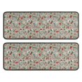 thumbnail image 1 of Kitchen Rugs Sets Of 2,Gray Christmas Icon Pattern Anti Fatigue Kitchen Mat Rugs Non Slip Washable,Decorative Kitchen Floor Mats for Kitchen,Sink,Laundry,17"x47"+17"x47", 1 of 5