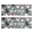 thumbnail image 1 of Kitchen Rugs Sets Of 2,Gray Christmas Snowman Pattern Anti Fatigue Kitchen Mat Rugs Non Slip Washable,Decorative Kitchen Floor Mats for Kitchen,Sink,Laundry,17"X47", 1 of 5