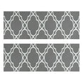thumbnail image 1 of Kitchen Rugs Sets Of 2,Gray Geometric Quatrefoil Pattern Anti Fatigue Kitchen Mat Rugs Non Slip Washable,Decorative Kitchen Floor Mats for Kitchen,Sink,Laundry,17"X47", 1 of 5