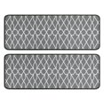 thumbnail image 1 of Kitchen Rugs Sets Of 2,Gray Geometric Quatrefoil Pattern Anti Fatigue Kitchen Mat Rugs Non Slip Washable,Decorative Kitchen Floor Mats for Kitchen,Sink,Laundry,17"x47"+17"x47", 1 of 5