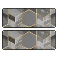 thumbnail image 1 of Kitchen Rugs Sets Of 2,Gray Gold Hexagon Marble Pattern Anti Fatigue Kitchen Mat Rugs Non Slip Washable,Decorative Kitchen Floor Mats for Kitchen,Sink,Laundry,17"x47"+17"x47", 1 of 5
