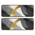 thumbnail image 1 of Kitchen Rugs Sets Of 2,Gray and Gold Marble Wavy Lines Pattern Anti Fatigue Kitchen Mat Rugs Non Slip Washable,Decorative Kitchen Floor Mats for Kitchen,Sink,Laundry,17"x47"+17"x47", 1 of 5
