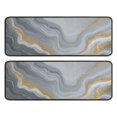 thumbnail image 1 of Kitchen Rugs Sets Of 2,Gray Marble Gold Wave Pattern Anti Fatigue Kitchen Mat Rugs Non Slip Washable,Decorative Kitchen Floor Mats for Kitchen,Sink,Laundry,17"x47"+17"x47", 1 of 5