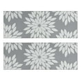 thumbnail image 1 of Kitchen Rugs Sets Of 2,Gray and White Floral Pattern Anti Fatigue Kitchen Mat Rugs Non Slip Washable,Decorative Kitchen Floor Mats for Kitchen,Sink,Laundry,17"X47", 1 of 5