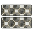 thumbnail image 1 of Kitchen Rugs Sets Of 2,Gray White Gold Marble Pattern Anti Fatigue Kitchen Mat Rugs Non Slip Washable,Decorative Kitchen Floor Mats for Kitchen,Sink,Laundry,17"x47"+17"x47", 1 of 5