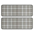 thumbnail image 1 of Kitchen Rugs Sets Of 2,Gray White Plaid Checkered Pattern Anti Fatigue Kitchen Mat Rugs Non Slip Washable,Decorative Kitchen Floor Mats for Kitchen,Sink,Laundry,17"x47"+17"x47", 1 of 5