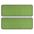 thumbnail image 1 of Kitchen Rugs Sets Of 2,Green Bigfoot Pattern Anti Fatigue Kitchen Mat Rugs Non Slip Washable,Decorative Kitchen Floor Mats for Kitchen,Sink,Laundry,17"x47"+17"x47", 1 of 5