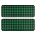 thumbnail image 1 of Kitchen Rugs Sets Of 2,Green Black Checkerboard Checkered Pattern Anti Fatigue Kitchen Mat Rugs Non Slip Washable,Decorative Kitchen Floor Mats for Kitchen,Sink,Laundry,17"x47"+17"x47", 1 of 5