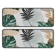 thumbnail image 1 of Kitchen Rugs Sets Of 2,Green Boho Plant Pattern Anti Fatigue Kitchen Mat Rugs Non Slip Washable,Decorative Kitchen Floor Mats for Kitchen,Sink,Laundry,17"x47"+17"x47", 1 of 5