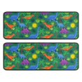 thumbnail image 1 of Kitchen Rugs Sets Of 2,Green Cartoon Dinosaurs Palm Trees Sun Pattern Anti Fatigue Kitchen Mat Rugs Non Slip Washable,Decorative Kitchen Floor Mats for Kitchen,Sink,Laundry,17"x47"+17"x47", 1 of 5