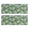 thumbnail image 1 of Kitchen Rugs Sets Of 2,Green Chicken Pattern Anti Fatigue Kitchen Mat Rugs Non Slip Washable,Decorative Kitchen Floor Mats for Kitchen,Sink,Laundry,17"X47", 1 of 5