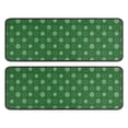 thumbnail image 1 of Kitchen Rugs Sets Of 2,Green Christmas Snowflake Pattern Anti Fatigue Kitchen Mat Rugs Non Slip Washable,Decorative Kitchen Floor Mats for Kitchen,Sink,Laundry,17"x47"+17"x47", 1 of 5