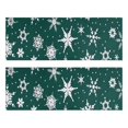 thumbnail image 1 of Kitchen Rugs Sets Of 2,Green Christmas Snowflake Pattern Anti Fatigue Kitchen Mat Rugs Non Slip Washable,Decorative Kitchen Floor Mats for Kitchen,Sink,Laundry,17"X47", 1 of 5