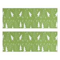 Kitchen Rugs Sets Of 2,Green Christmas Tree Pattern Anti Fatigue Kitchen Mat Rugs Non Slip Washable,Decorative Kitchen Floor Mats for Kitchen,Sink,Laundry,17"X47"
