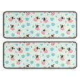 thumbnail image 1 of Kitchen Rugs Sets Of 2,Green Cow Coffee Pattern Anti Fatigue Kitchen Mat Rugs Non Slip Washable,Decorative Kitchen Floor Mats for Kitchen,Sink,Laundry,17"x47"+17"x47", 1 of 5