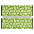 thumbnail image 1 of Kitchen Rugs Sets Of 2,Green Daisy Flower Pattern Anti Fatigue Kitchen Mat Rugs Non Slip Washable,Decorative Kitchen Floor Mats for Kitchen,Sink,Laundry,17"x47"+17"x47", 1 of 5