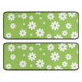 thumbnail image 1 of Kitchen Rugs Sets Of 2,Green Daisy Flower White Blooms Pattern Anti Fatigue Kitchen Mat Rugs Non Slip Washable,Decorative Kitchen Floor Mats for Kitchen,Sink,Laundry,17"x47"+17"x47", 1 of 5