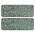 thumbnail image 1 of Kitchen Rugs Sets Of 2,Green and Dark Green Giraffe Pattern Anti Fatigue Kitchen Mat Rugs Non Slip Washable,Decorative Kitchen Floor Mats for Kitchen,Sink,Laundry,17"x47"+17"x47", 1 of 5