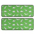 thumbnail image 1 of Kitchen Rugs Sets Of 2,Green Dinosaur Silhouette Pattern Anti Fatigue Kitchen Mat Rugs Non Slip Washable,Decorative Kitchen Floor Mats for Kitchen,Sink,Laundry,17"x47"+17"x47", 1 of 5