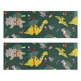 thumbnail image 1 of Kitchen Rugs Sets Of 2,Green Dinosaurs ChristmasTrees Socks Pattern Anti Fatigue Kitchen Mat Rugs Non Slip Washable,Decorative Kitchen Floor Mats for Kitchen,Sink,Laundry,17"X47", 1 of 5