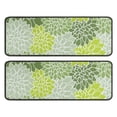 thumbnail image 1 of Kitchen Rugs Sets Of 2,Green Floral and Petal Pattern Anti Fatigue Kitchen Mat Rugs Non Slip Washable,Decorative Kitchen Floor Mats for Kitchen,Sink,Laundry,17"x47"+17"x47", 1 of 5