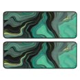 thumbnail image 1 of Kitchen Rugs Sets Of 2,Green Gray Yellow Marble Pattern Anti Fatigue Kitchen Mat Rugs Non Slip Washable,Decorative Kitchen Floor Mats for Kitchen,Sink,Laundry,17"x47"+17"x47", 1 of 5