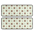 thumbnail image 1 of Kitchen Rugs Sets Of 2,Green Highland Cow Flower Pattern Anti Fatigue Kitchen Mat Rugs Non Slip Washable,Decorative Kitchen Floor Mats for Kitchen,Sink,Laundry,17"x47"+17"x47", 1 of 5