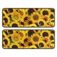 thumbnail image 1 of Kitchen Rugs Sets Of 2,Green Leaf Sunflower Pattern Anti Fatigue Kitchen Mat Rugs Non Slip Washable,Decorative Kitchen Floor Mats for Kitchen,Sink,Laundry,17"x47"+17"x47", 1 of 5