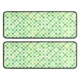 thumbnail image 1 of Kitchen Rugs Sets Of 2,Green Yellow Checkerboard Checkered Pattern Anti Fatigue Kitchen Mat Rugs Non Slip Washable,Decorative Kitchen Floor Mats for Kitchen,Sink,Laundry,17"x47"+17"x47", 1 of 5