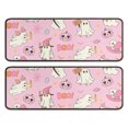 thumbnail image 1 of Kitchen Rugs Sets Of 2,Halloween Cute Ghosts with Boo Anti Fatigue Kitchen Mat Rugs Non Slip Washable,Decorative Kitchen Floor Mats for Kitchen,Sink,Laundry,17"x47"+17"x47", 1 of 5