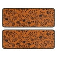 thumbnail image 1 of Kitchen Rugs Sets Of 2,Halloween Floral Pumpkin Pattern Anti Fatigue Kitchen Mat Rugs Non Slip Washable,Decorative Kitchen Floor Mats for Kitchen,Sink,Laundry,17"x47"+17"x47", 1 of 5