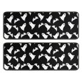thumbnail image 1 of Kitchen Rugs Sets Of 2,Halloween Ghost and Bat Silhouette Pattern Anti Fatigue Kitchen Mat Rugs Non Slip Washable,Decorative Kitchen Floor Mats for Kitchen,Sink,Laundry,17"x47"+17"x47", 1 of 5