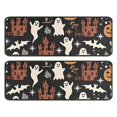 thumbnail image 1 of Kitchen Rugs Sets Of 2,Halloween Ghosts Bats and Castles Anti Fatigue Kitchen Mat Rugs Non Slip Washable,Decorative Kitchen Floor Mats for Kitchen,Sink,Laundry,17"x47"+17"x47", 1 of 5