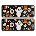 thumbnail image 1 of Kitchen Rugs Sets Of 2,Halloween Ghosts and Spooky Elements Anti Fatigue Kitchen Mat Rugs Non Slip Washable,Decorative Kitchen Floor Mats for Kitchen,Sink,Laundry,17"x47"+17"x47", 1 of 5