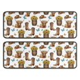 thumbnail image 1 of Kitchen Rugs Sets Of 2,Highland Cow Barrel Boot Butterfly Pattern Anti Fatigue Kitchen Mat Rugs Non Slip Washable,Decorative Kitchen Floor Mats for Kitchen,Sink,Laundry,17"x47"+17"x47", 1 of 5