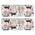 thumbnail image 1 of Kitchen Rugs Sets Of 2,Husky Dog Flower Floral Anti Fatigue Kitchen Mat Rugs Non Slip Washable,Decorative Kitchen Floor Mats for Kitchen,Sink,Laundry,17"X47", 1 of 5