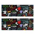 thumbnail image 1 of Kitchen Rugs Sets Of 2,I Love My Dogs Art Anti Fatigue Kitchen Mat Rugs Non Slip Washable,Decorative Kitchen Floor Mats for Kitchen,Sink,Laundry,17"X47", 1 of 5