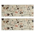 thumbnail image 1 of Kitchen Rugs Sets Of 2,I Love My Dogs Art Anti Fatigue Kitchen Mat Rugs Non Slip Washable,Decorative Kitchen Floor Mats for Kitchen,Sink,Laundry,17"X47", 1 of 5