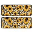 thumbnail image 1 of Kitchen Rugs Sets Of 2,Leopard Sunflower Pattern Anti Fatigue Kitchen Mat Rugs Non Slip Washable,Decorative Kitchen Floor Mats for Kitchen,Sink,Laundry,17"x47"+17"x47", 1 of 5