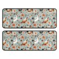 thumbnail image 1 of Kitchen Rugs Sets Of 2,Light Blue Chicken Floral Pattern Anti Fatigue Kitchen Mat Rugs Non Slip Washable,Decorative Kitchen Floor Mats for Kitchen,Sink,Laundry,17"x47"+17"x47", 1 of 5
