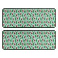 thumbnail image 1 of Kitchen Rugs Sets Of 2,Light Blue Christmas Santa and Tree Pattern Anti Fatigue Kitchen Mat Rugs Non Slip Washable,Decorative Kitchen Floor Mats for Kitchen,Sink,Laundry,17"x47"+17"x47", 1 of 5