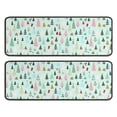 thumbnail image 1 of Kitchen Rugs Sets Of 2,Light Blue Christmas Tree Pattern Anti Fatigue Kitchen Mat Rugs Non Slip Washable,Decorative Kitchen Floor Mats for Kitchen,Sink,Laundry,17"x47"+17"x47", 1 of 5