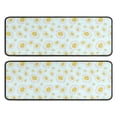 thumbnail image 1 of Kitchen Rugs Sets Of 2,Light Blue Daisy Flower Pattern Anti Fatigue Kitchen Mat Rugs Non Slip Washable,Decorative Kitchen Floor Mats for Kitchen,Sink,Laundry,17"x47"+17"x47", 1 of 5