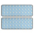 thumbnail image 1 of Kitchen Rugs Sets Of 2,Light Blue Daisy Flower Pattern Anti Fatigue Kitchen Mat Rugs Non Slip Washable,Decorative Kitchen Floor Mats for Kitchen,Sink,Laundry,17"x47"+17"x47", 1 of 5